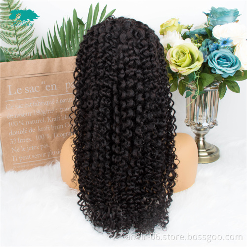 Wholesale kinky curly human hair 13*4 lace wigs for black women
